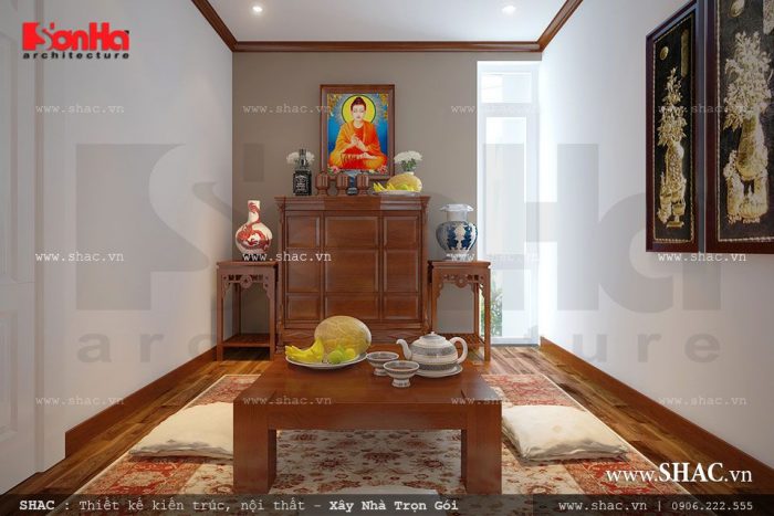 phòng thờ đơn giản