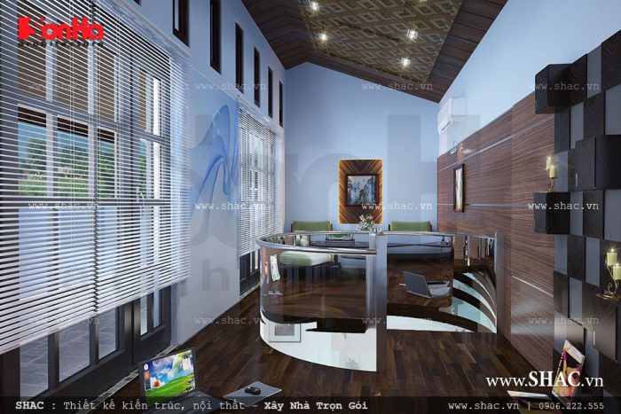 Biệt thự sân vườn hiện đại diện tích 252m2 - BTD 0010 1