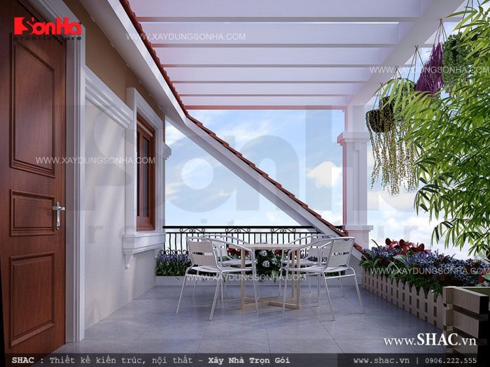 Thiết kế sân thượng cho nhà ống