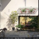 Sân vườn nhà ống