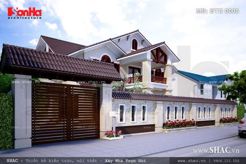 Thiết kế biệt thự 2 tầng hiện đại đẹp