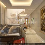 Mẫu thiết kế gara ô tô nhà phố