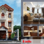 Mẫu nhà ống kiến trúc Pháp 3 tầng