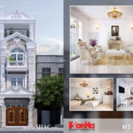 Thiết kế nhà ống kiến trúc Pháp 4 tầng