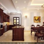 Thiết kế phòng bếp ăn cho biệt thự