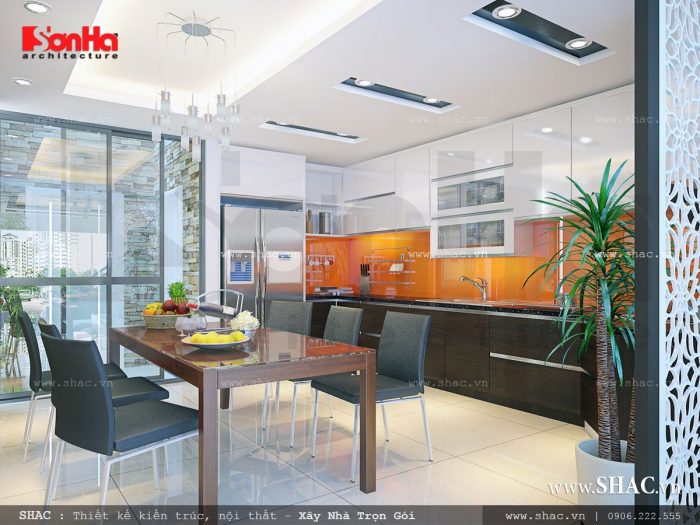 Thiết kế nội thất phòng bếp hiện đại