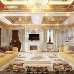 Mẫu phòng khách theo phong cách cổ điển châu Âu