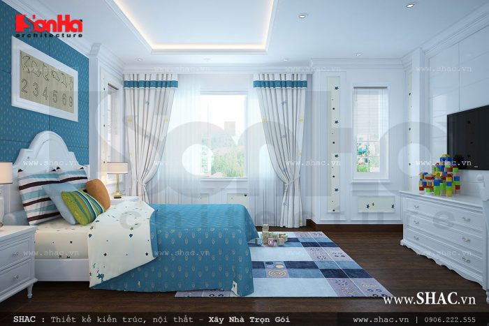 Thiết kế mẫu phòng ngủ đẹp cho con
