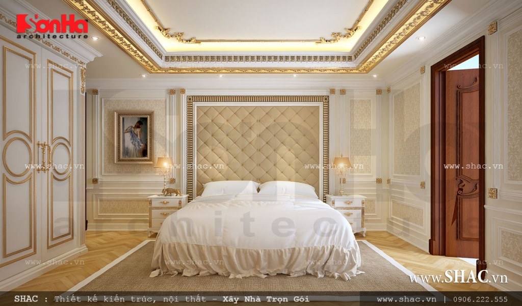 Thiết kế phòng ngủ kiểu Châu Âu đẹp