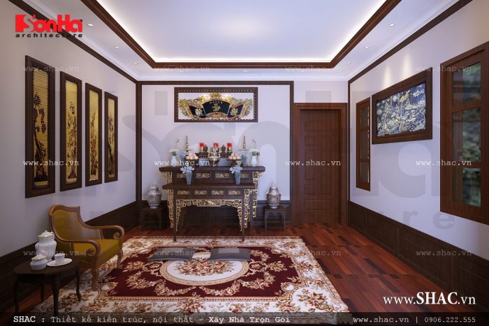 Thiết kế mẫu phòng thờ đẹp