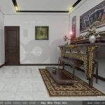 Mẫu thiết kế phòng thờ theo kiểu truyền thống