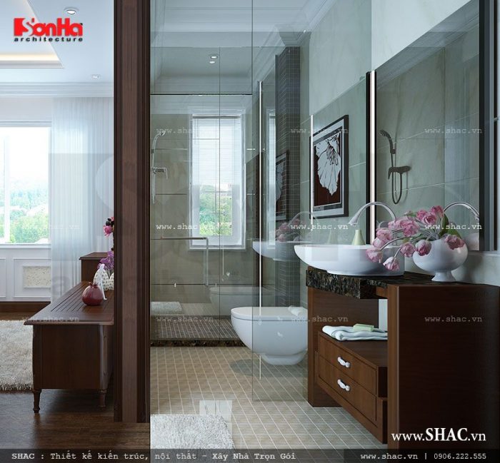 Thiết kế phòng vệ sinh trong phòng ngủ