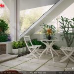 Mẫu thiết kế sân thượng nhà lô đẹp