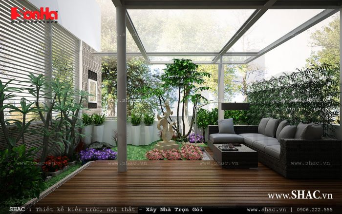 Mẫu tiểu cảnh sân thượng đẹp