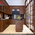 Thiết kế tủ bếp bằng gỗ