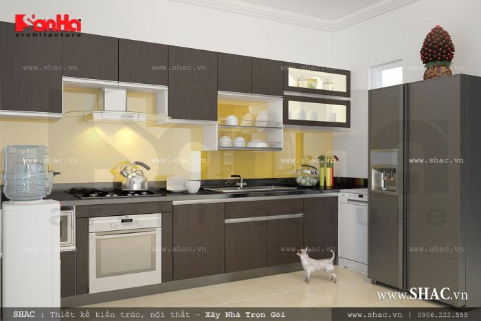 Mẫu tủ bếp hiện đại