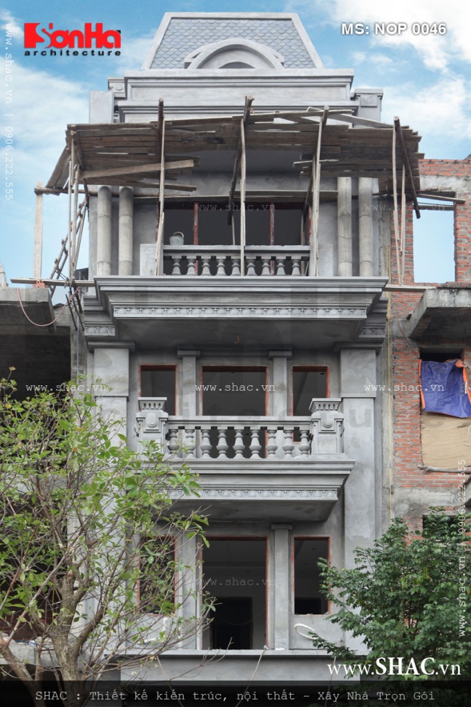 Kiến trúc thực tế nhà ống Pháp