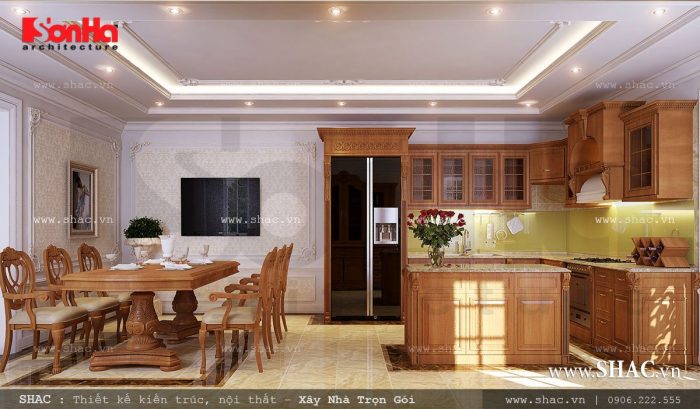 Không gian bếp ăn