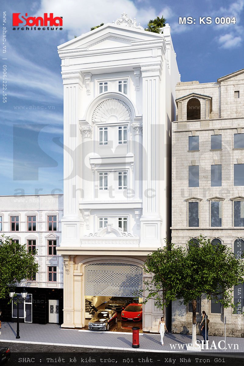 Khách sạn nhỏ 5 tầng Mẫu khách sạn nhỏ 2 sao đẹp