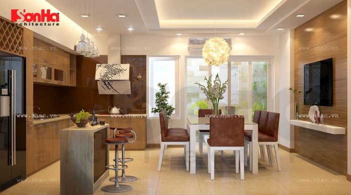 Thiết kế phòng ăn ấm cúng