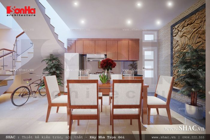 Phòng ăn rộng rãi