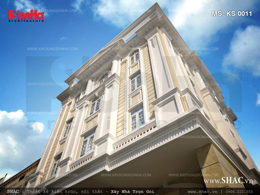 Kiến trúc khách sạn kiểu Pháp Khách sạn kiểu Pháp