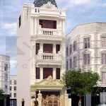 Kiến trúc ngôi nhà ống 4 tầng kiến trúc Pháp