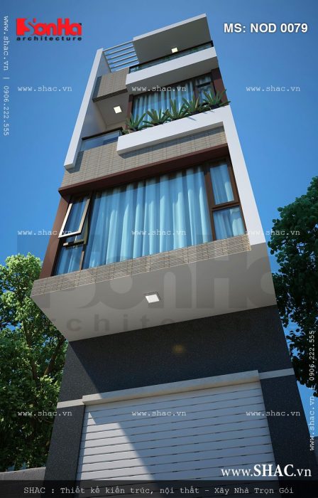 Nhà lô phố 5 tầng đẹp