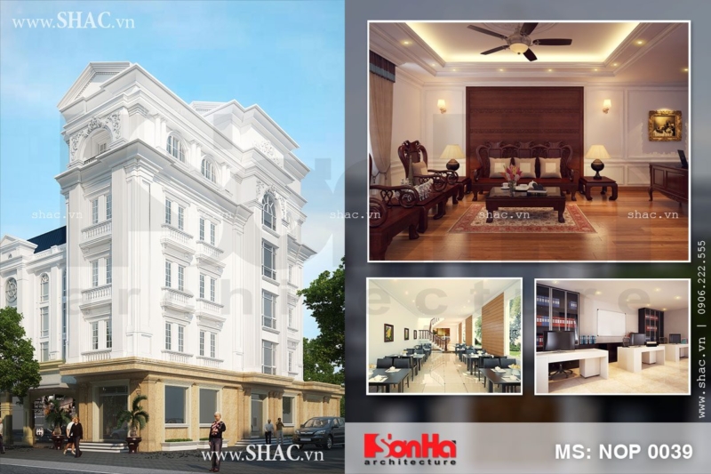 Kiến trúc nhà ống 5 tầng kiểu Pháp