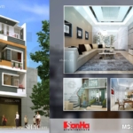 Kiến trúc nhà ống hiện đại 4 tầng