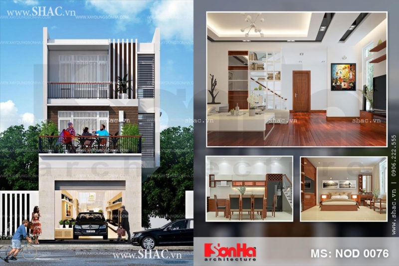 Kiến trúc nhà ống kiểu hiện đại