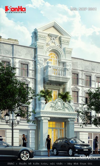 Nhà ống Pháp 3 tầng