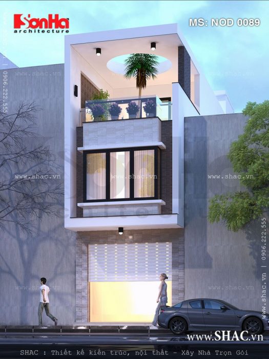 Nhà phố 3 tầng hiện đại