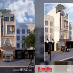 Nhà lô 4 tầng kiến trúc hiện đại