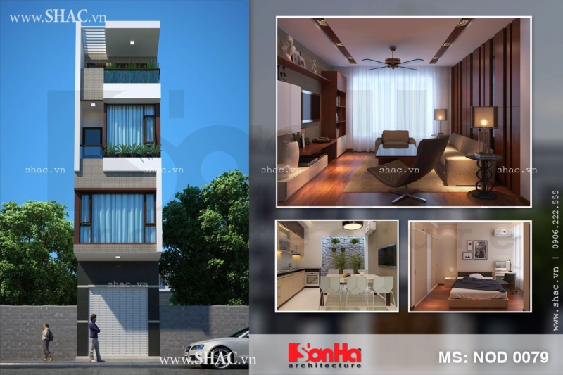 Nhà lô phố 4 tầng