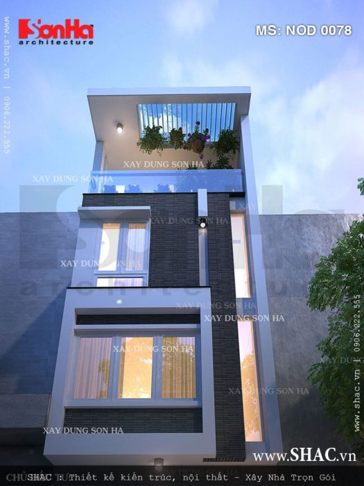 Nhà ống kiểu hiện đại