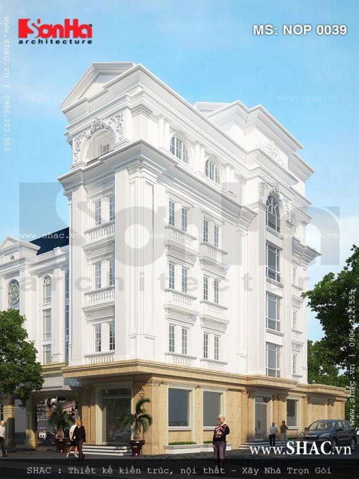 Nhà ống kiểu Pháp 5 tầng