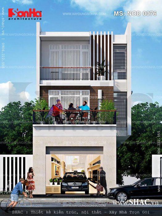 Nhà ống hiện đại 3 tầng