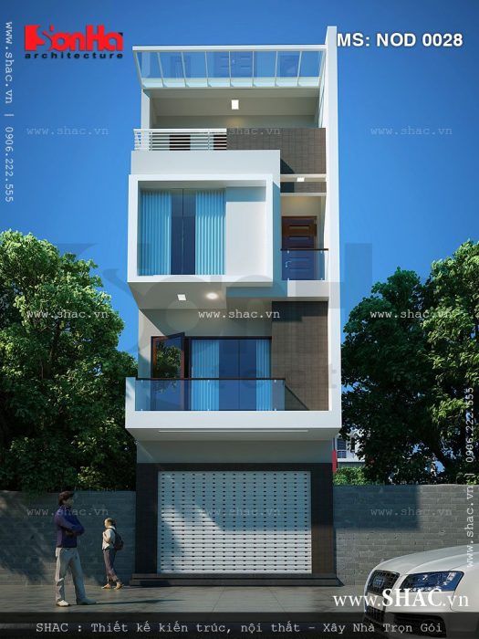 Nhà ống hiện đại diện tích 75m2