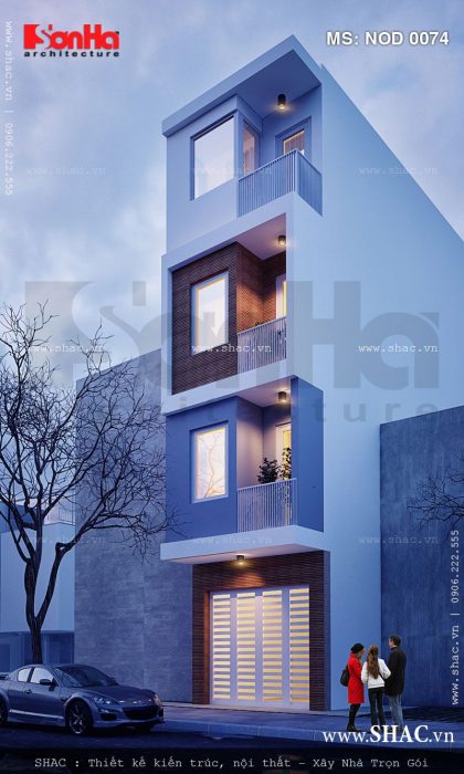 Nhà ống 4 tầng diện tich 110m2