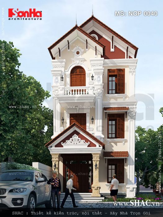 Nhà ống Pháp 3 tầng