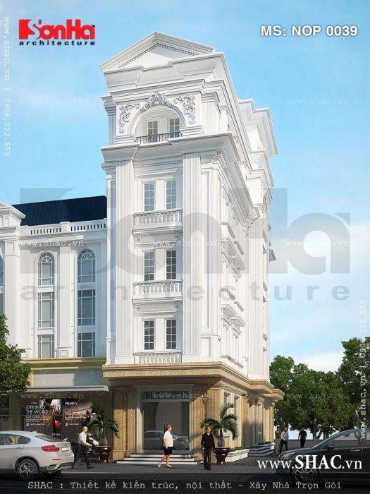 Nhà ống 5 tầng kiểu Pháp