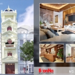 Nhà ống Pháp 5 tầng mặt tiền 4m