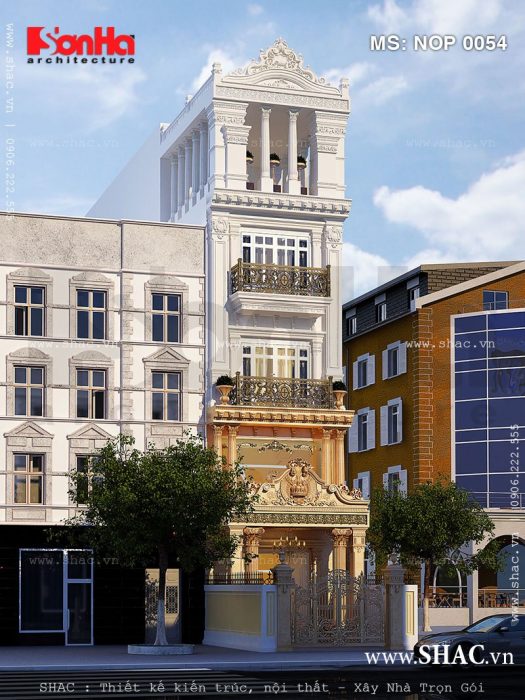 Nhà phố 5 tầng phương án 3