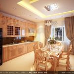 Phòng ăn đẹp với nội thất gỗ