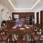 Phòng ăn bằng gỗ