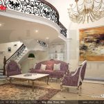 Phòng khách kiểu Pháp cổ điển