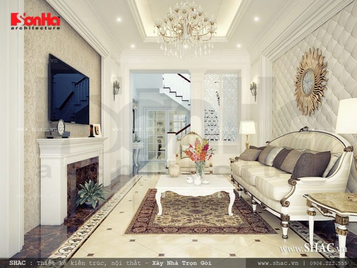 Phòng khách phong cách Pháp