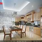 Phòng ăn đẹp nội thất gỗ