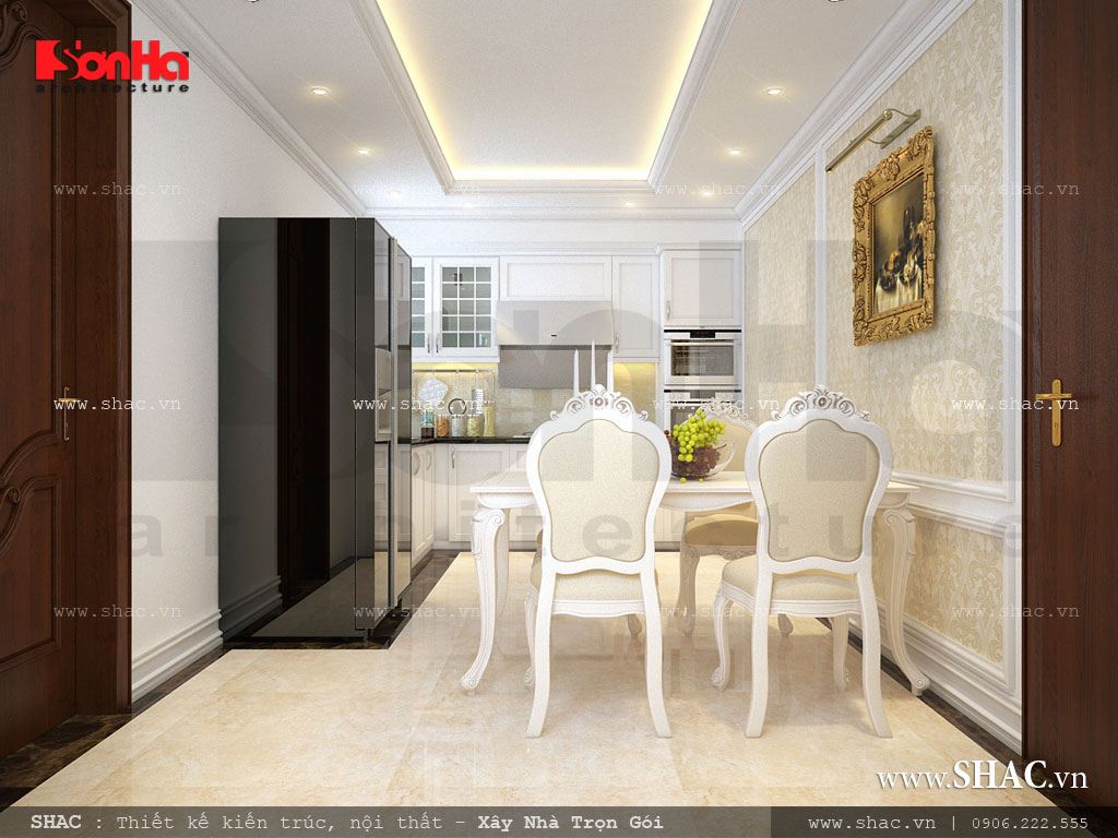 Thiết kế phòng ăn kiểu cổ điển Phòng ăn cổ điển